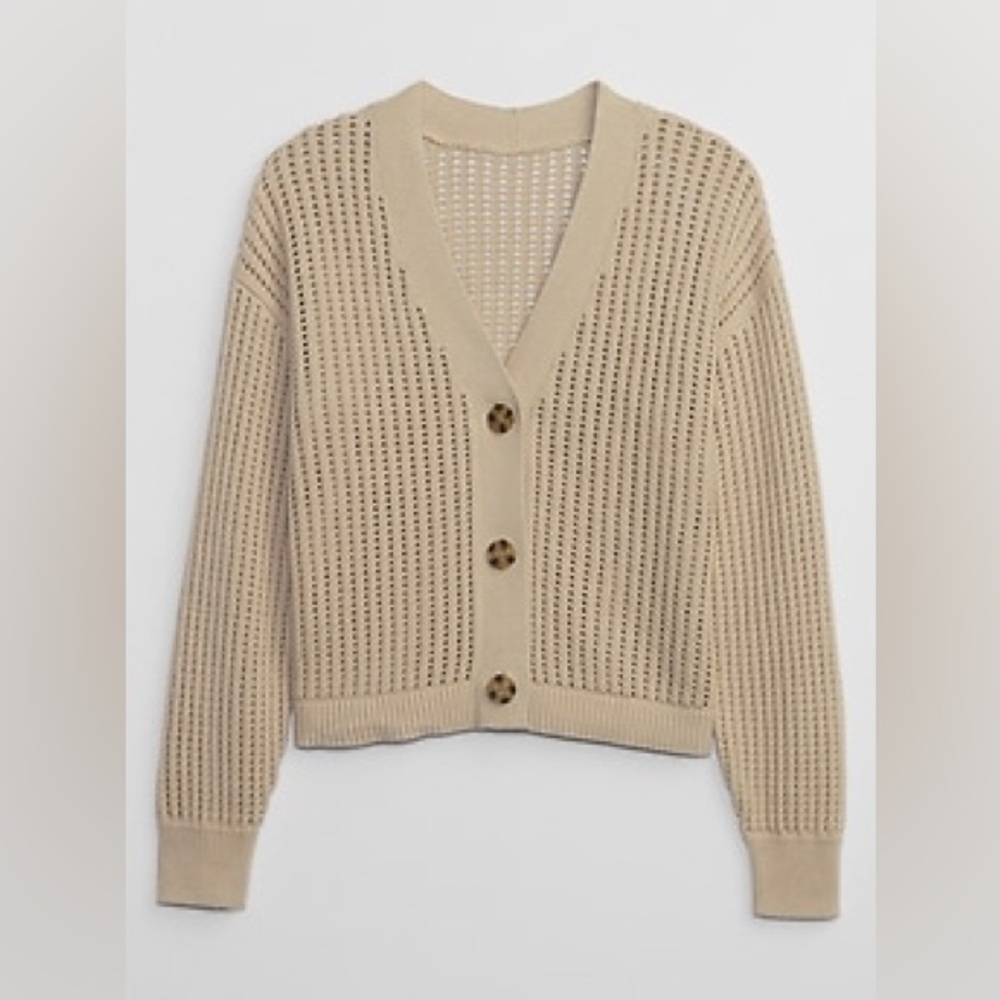 GAP Crochet Cardigan 100% Cotton Size L‎